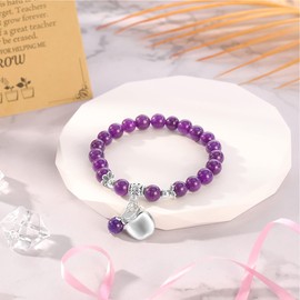 U-Zomir Teacher Appreciation Gifts for Women, Teacher Gifts Natural Stone Bracelet with Message Card for Appreciation Week Christmas Valentines from Student