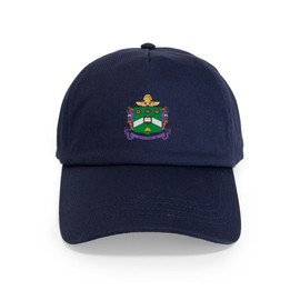 CafePress Delta Sigma Phi Coat of Arms Unique Adjustable Baseball Hat Navy