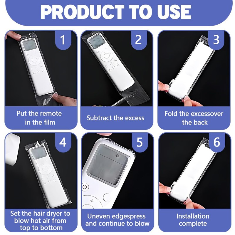 XUZOPIM 50 x Remote Control Protective Case, Transparent Universal Case