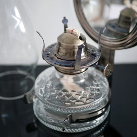 GXFCCYXT 2Pcs Oil Lamp Burner #2 Size Bronze Plated for Antique Lamps Oil Lamp Replacement Kerosene Lamps Parts with Reduction Collar and Cotton Lamp Wick Fits Holds a 3 Inch Base Chimney