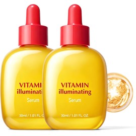 2PCS Srum Nocturno con Retinol y Vitamina para Rostro Serum facial Night Repair Retinal 30 ml con Niacinamida, Pptidos y cido Hialurnico, Tratamiento Facial para Piel Brillante
