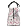 Lunch Bag Pink Eiffel Tower Print Large Capacity Lunch Box