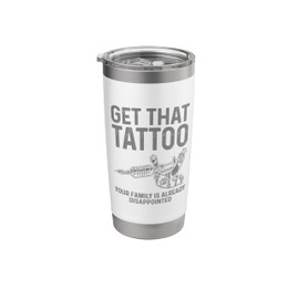 Funny Tattoo Artist Art For Men Women Tattooer Tattoo Artist Stainless Steel Insulated Tumbler