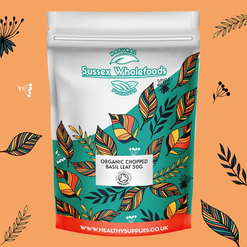 Sussex Wholefoods Organic Dried Basil 75g