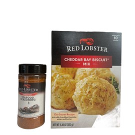 Red-Lobster's Cheddar Bay Biscuit Mix and Seafood Seasoning Bundle, 11.36 oz Mix, 5 oz Seasoning