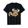 Viking Billiards Pool Ball Cartoon Character Man T-Shirt