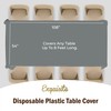 6-Pack Premium Plastic Tablecloth 54in. x 108in. Rectangle Plastic Table