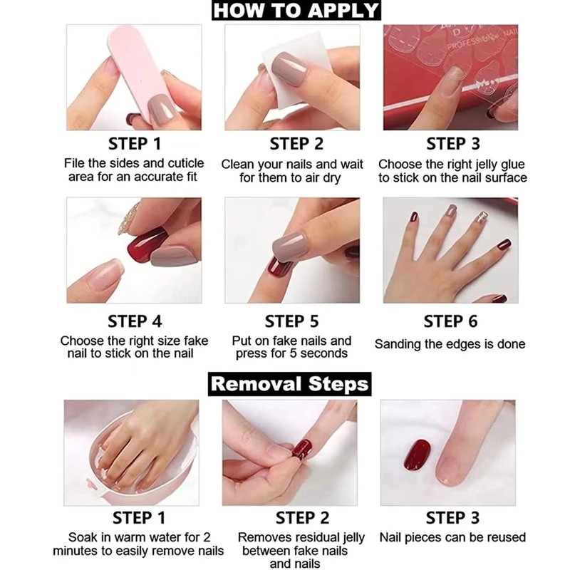 RUNRAYAY Black Milky Way Press on Nails, Cat's Eye Short