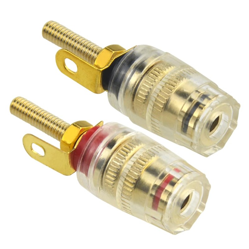 BGTXINGI 10PCS(5Pairs) 4mm Banana Plugs Socket Connectors Speaker Amplifier Binding