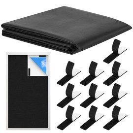 Window Blackout No Drilling, 150 x 100 cm Roof Window Blackout, Black Blackout Film for Windows, Blackout Fabric, Portable Travel for Bedroom, Skylights, Caravan