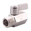 DERNORD 1/2" Stainless Mini Ball Valve Female x Male NPT