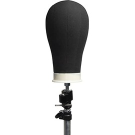 Diane Canvas Mannequin Head, 22 Inches, Black, D335