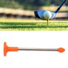 Golf Cutting Direction Indicator Orange 2 Sections Telescopic Golf Alignment