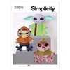Simplicity Plush Alien Sewing Pattern Kit, Code S9515, 18 Inches,