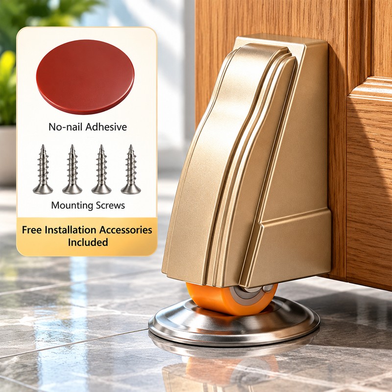 Spring-Damping Gate Support Wheel for Sliding Doors – Anti-Sag Positioning