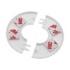 GWYAN 2 Pack Wall Split Flange ABS Round Escutcheon Plate