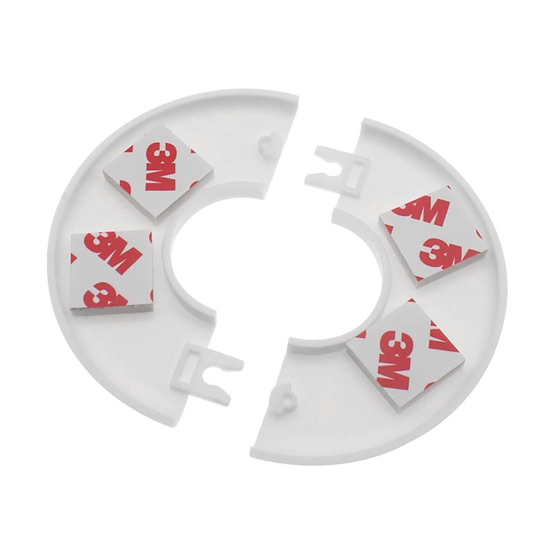 GWYAN 2 Pack Wall Split Flange ABS Round Escutcheon Plate