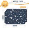2 Pieces Dog Pee Pads - Navy Washable Dog Rugs