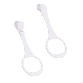 5pcs Walk Assistant Plastic Baby Crib Pull Rings for Baby Baby Pull Up Rings Cot Hanging Rings for Infant Baby Toddler Practice Tool (White 5pcs)