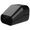 TS 72 EXC Pipe Outlet End Piece Black for Duct