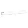 NIUBEE Kids Acrylic Floating Bookshelf 36 Inch,Clear Invisible Wall Bookshelves