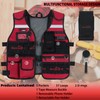 MELOTOUGH Tool Vest for Men Reflective Safety Tool Vest with