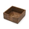 Caspari Rattan Cocktail Napkin Holder Brown,HC01
