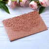 20 Pcs Laser Cut Wedding Invitations Card Pocket with Envelope