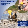 Poppstar 10x Hose Clamps with Wing Nut Stainless Steel Clamping