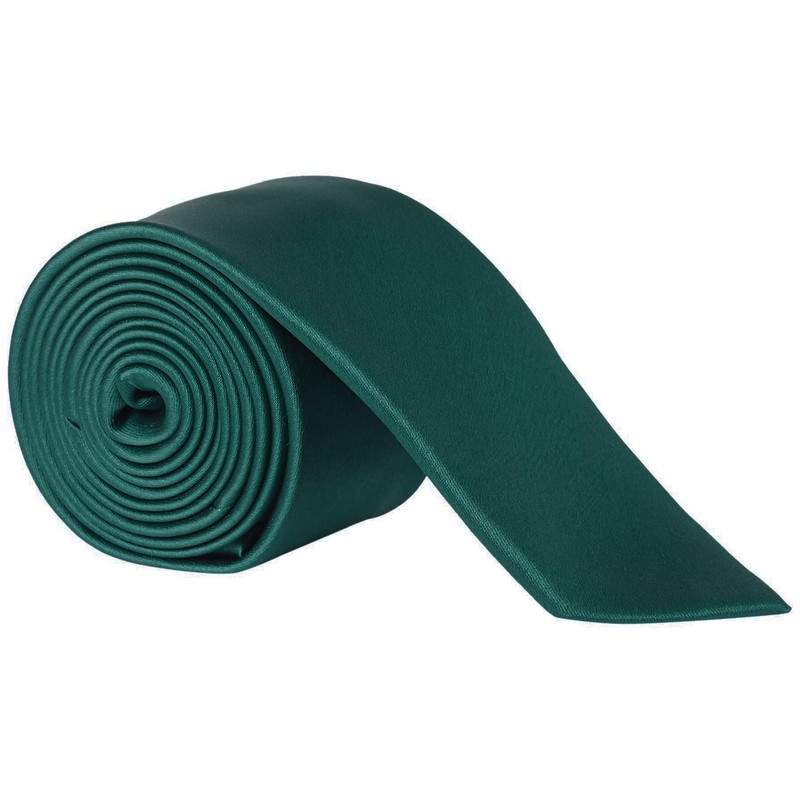 DonDon Mens Handmade Silk Look Ties 6cm, petrol