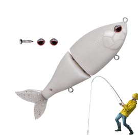 Fishing Lures,Top Water Blank Swimbait - Portable Wobblers Top Water Swimbait for Bass Trout Catfish Fly Fishing Accessories