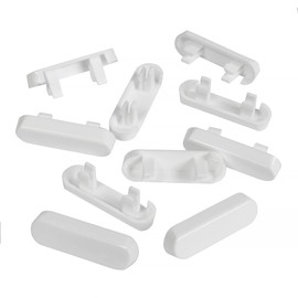 JCP 10 x White Window Drainage Cover Caps Weep Hole Covers for UPVC Windows