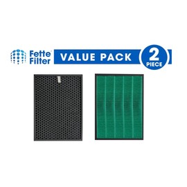 Fette Filter - 400/400S Replacement Filter compatible with Coway AIRMEGA Max2 400 400S 400(G) 400S(G) Max2 Green and Active Carbon Filter Set, AP-2015-FP, 2 Pack