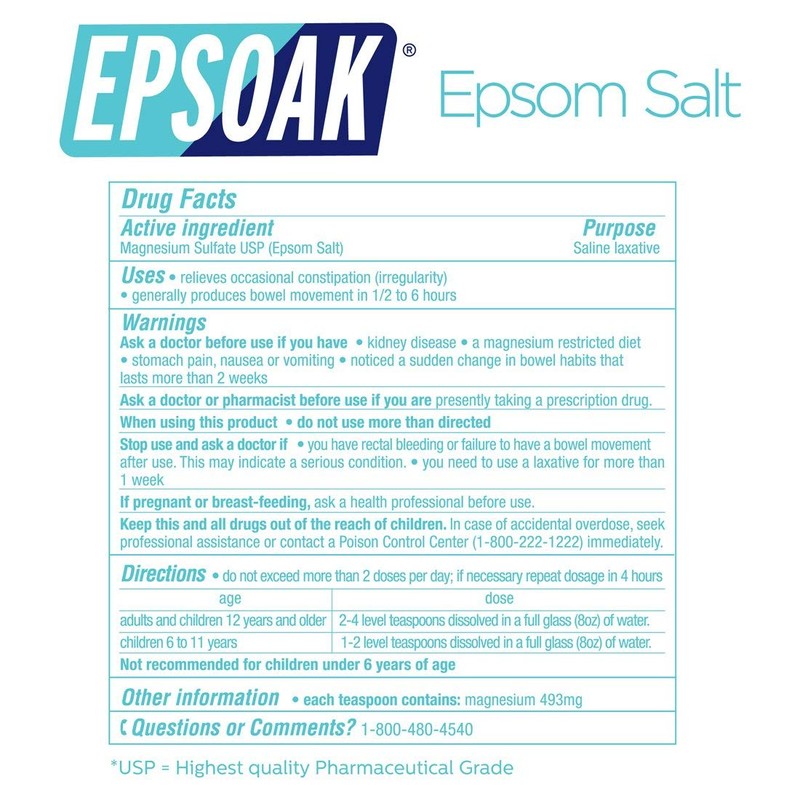 Epsoak Epsom Salt 10 lbs. (Qty. 2, 5 lb. Bags)