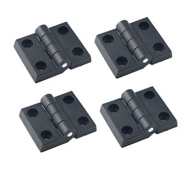 4 Pcs 50 x 70mm Door Hinges ABS Nylon Hinges Folding Butt Hinges Black Door Hinges for Gate Window Closet Drawer Boxes