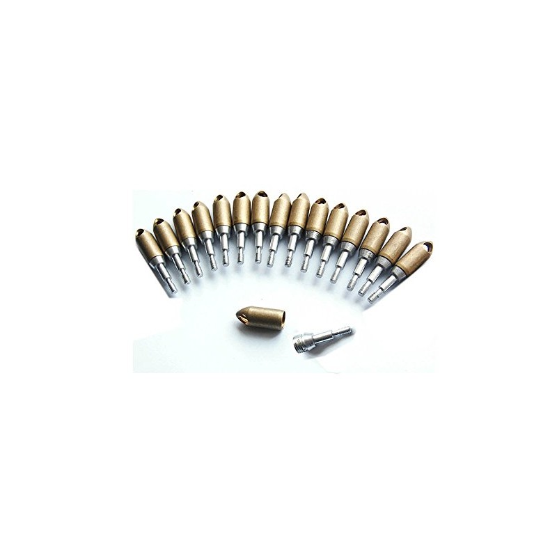 12PK 125 Grain Copper Arrow Heads Field Points Whistle Broadheads