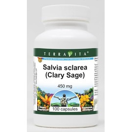 Salvia sclarea (Clary Sage) - 450 mg (100 Capsules, ZIN: 516943)
