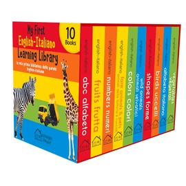 My First English-Italiano Learning Library (la mia prima biblioteca delle parole Inglese-Italiano): Boxset of 10 English - Italian Board Books (English and Italian Edition)