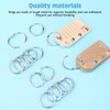 Mynoozi 20Pcs Binder Rings,Metal Book Ring,Binding Rings,25mm Inner Diameter Keychains