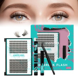 Lash Clusters kit Lash Extension Kit Daybreak Lash Bond and Seal Eyelash Remover and Lash Applicator for Diy Lash Extension Kit at Home(Daybreak-33,D-Mix8-16mm kit)