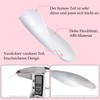 Sun&Beam Nails Artificial Nail Tips, Full Cover Clear Acrylic for