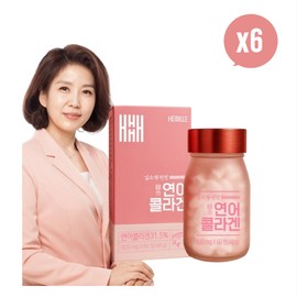 Unij Company Partner Salmon Collagen Low Molecular Young Collagen Biotin Hair Effectiveness 60 tablets, 6 pcs 💊6 packs / 연어콜라겐 저분자 어린콜라겐 비오틴 모발 효능 60정, 6개 💊6통