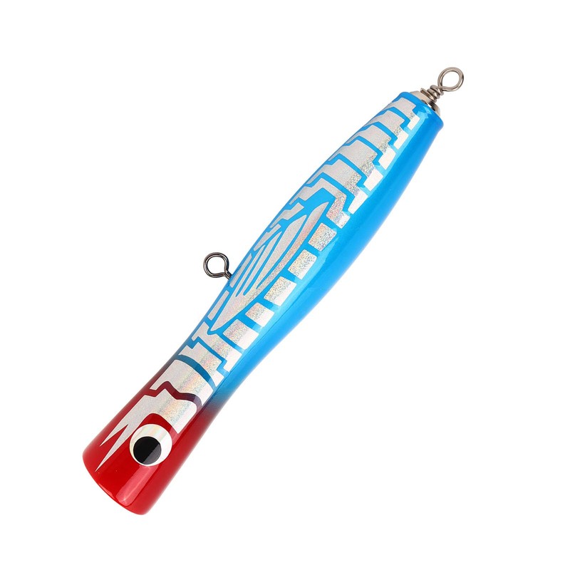 Popper Fishing Lure 180mm 86g Solid Wood Topwater Lure Fishing