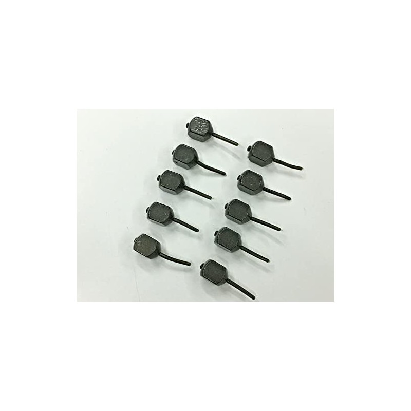 10pcs x Square Inline Fishing Weights Size 1.5oz Carp Freshwater