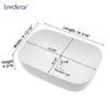 Lordear Vessel Sink 14 x 10 Inch White Ceramic Porcelain