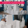 Set of 5 Polystyrene Panels White I DIN A4 Plastic