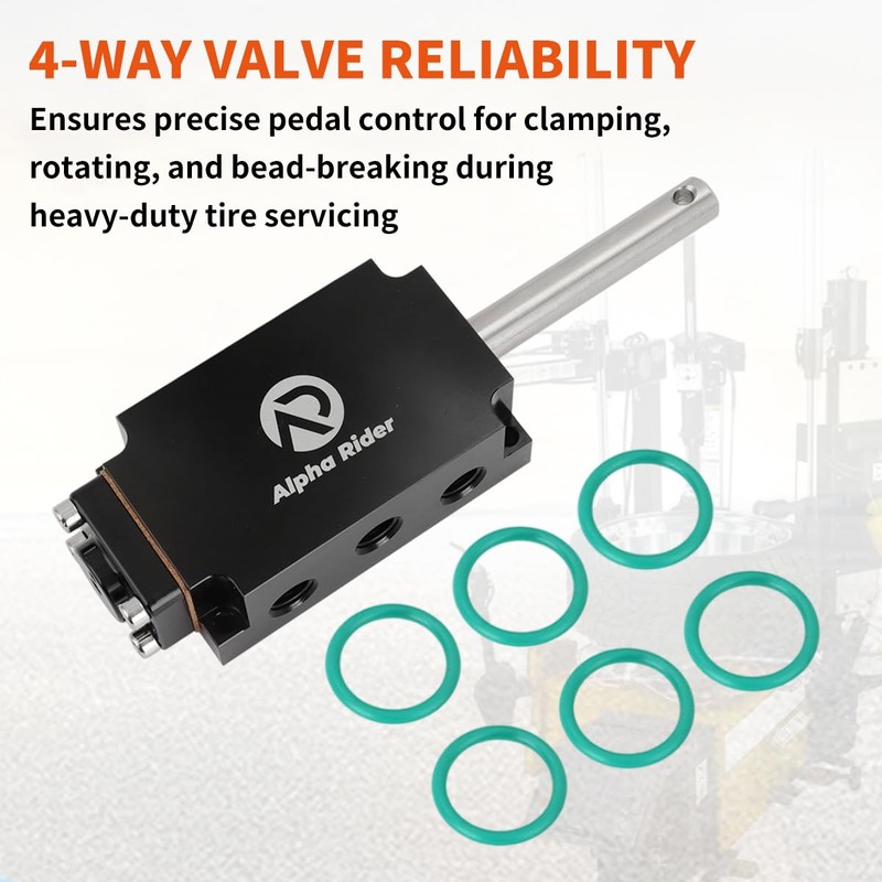 AUTOVIC Tire Changer 4-Way Spring Centered Foot Pedal Valve for