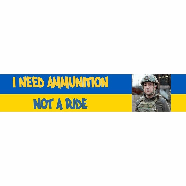 Gilbin 5 Pack I Stand with Ukraine Bumper Stickers, (I