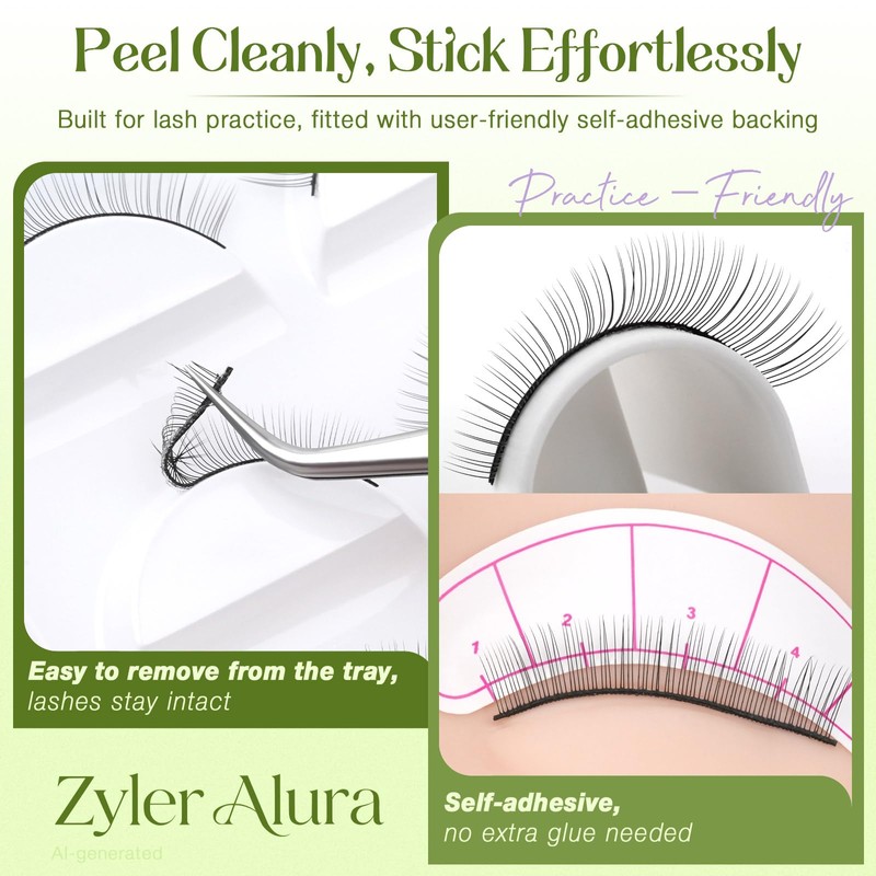 30 Pairs Practice Lashes for Lash Extension Training
