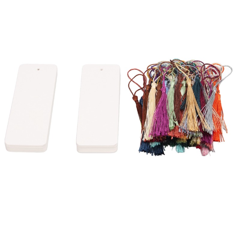 80 Sets Blank Bookmarks 5.5in Long 2in Wide Smoothing Widely